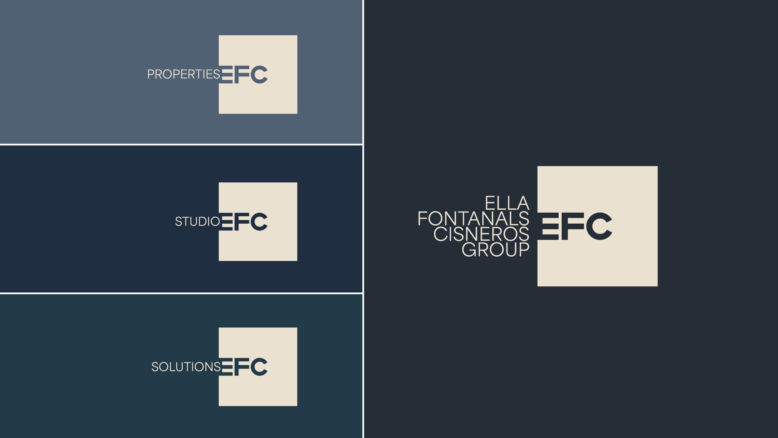 A brand family lockup