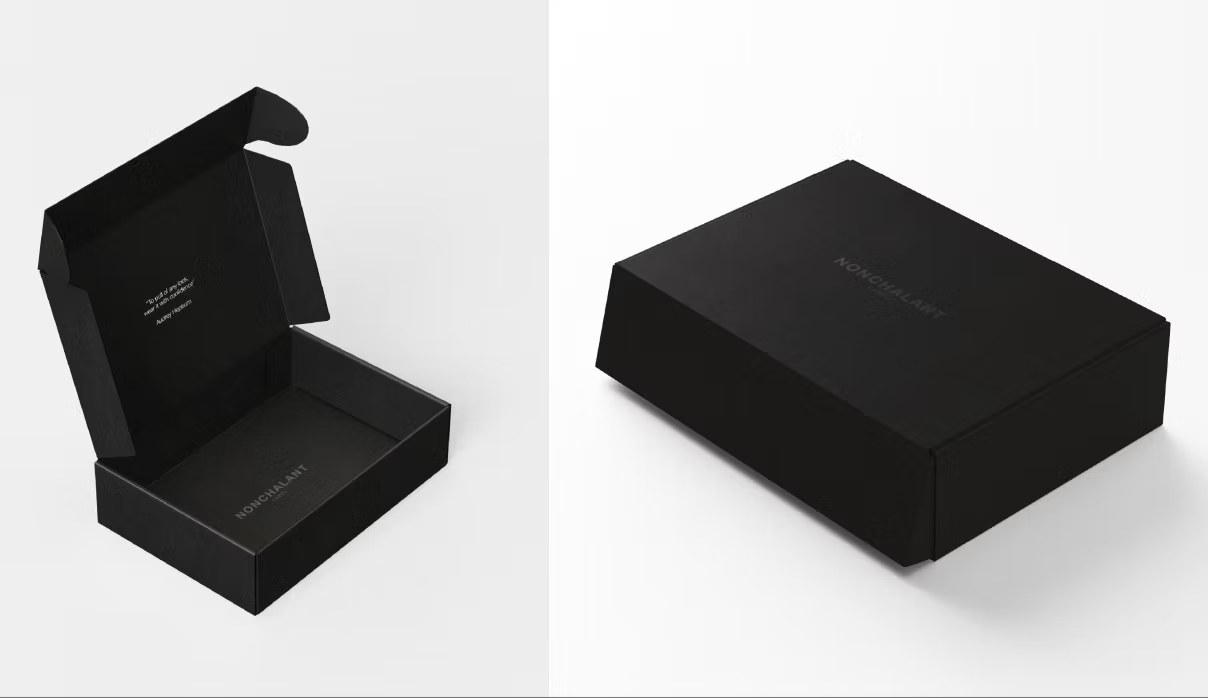Nonchalant packaging