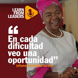 “En cada dificultad veo una oportunidad”, Johana Bermudez