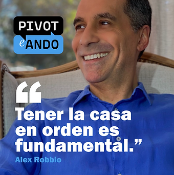 “Tener la casa en orden es fundamental”, Alex Robbio