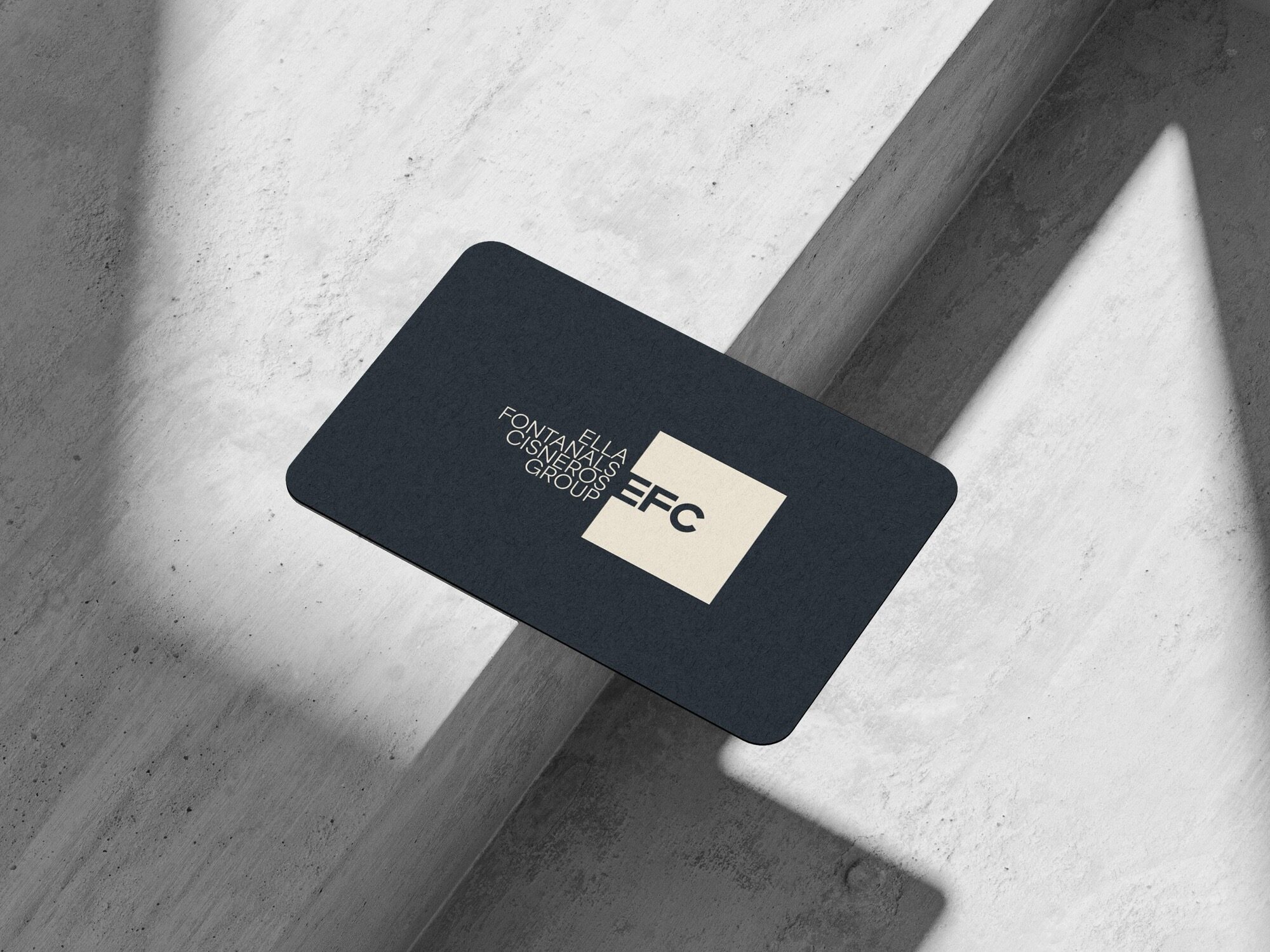 The EFC card on marble