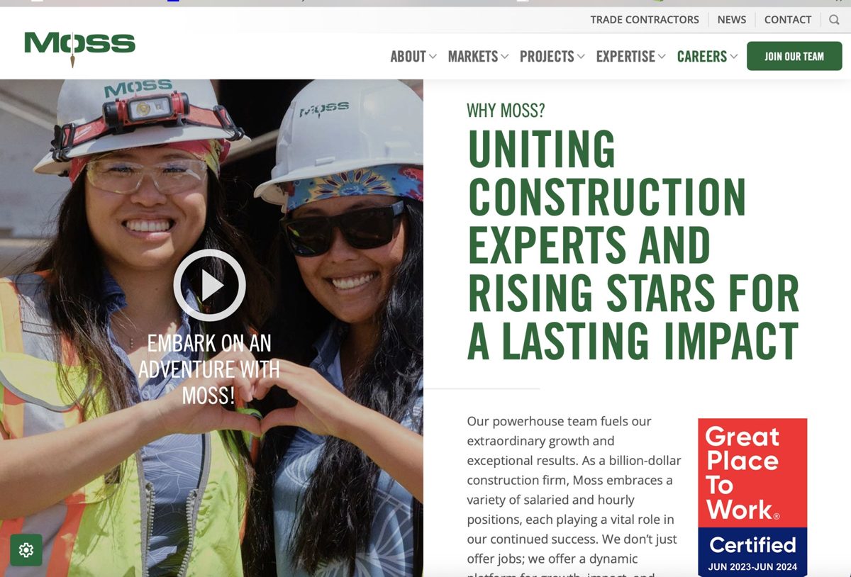 The Moss careers platform